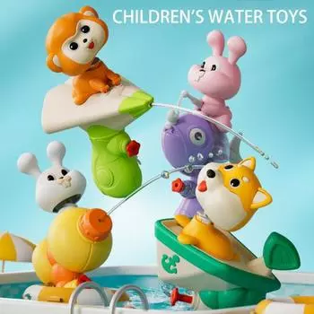 1/4 шт., трясущаяся голова, водная игрушка для животных, летняя уличная игрушка для сада, заднего двора, лужайки, бассейна, кролика, собаки, обезьяны, игрушка для сквирта для малышей, подарок для мальчиков и девочек 4pcs