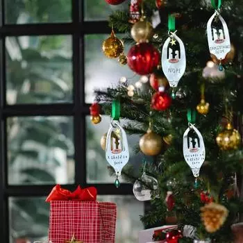 1/4 шт. Вилка Рождественские украшения ручной работы Святое семейство Вилка Рождественские елочные украшения Религиозные D