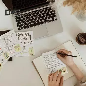 1/4 шт. забавный блокнот для записей плотная бумага гладкие цветные страницы чернилостойкий планировщик расписания офисные канцелярские принадлежности C