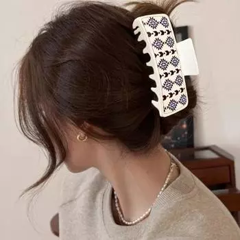 1/4 шт., западный зажим для коготь из искусственной кожи, нескользящий, сильная фиксация, винтажный, для женщин и девочек, длинный, толстый A