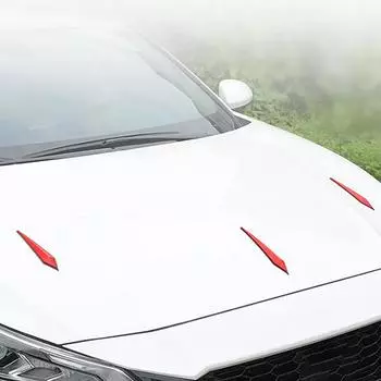 1/4 шт. Защитная наклейка от царапин на кузов автомобиля, бампер, защита от столкновений, резиновая полоска для защиты кромки зеркала заднего вида
