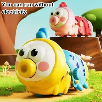 1/4 шт. Заводная гусеница, ползающая игрушка, подвижный рот, извивающийся червяк, игрушка для малышей, мальчиков и девочек, обучающая интерактивная пружинная заводная игрушка в виде животного D