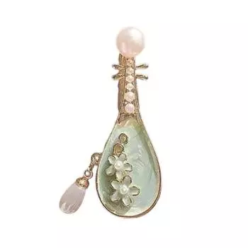 1/4 шт. Женские заколки для волос с искусственным жемчугом, цветочным дизайном, надежной фиксацией, шпильки для волос в форме лютни, аксессуары для формальной прически