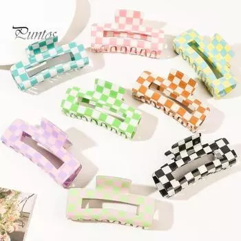 1/4 шт женские заколки для волос с сильной фиксацией, узор в клетку, заколки для волос, универсальные решетчатые аксессуары для волос A