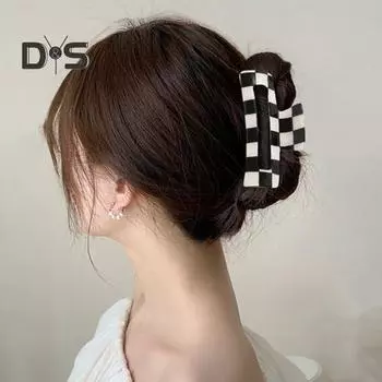 1/4 шт женские заколки для волос с сильной фиксацией, узор в клетку, заколки для волос, универсальные решетчатые аксессуары для волос B