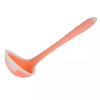 1/4 Silicone Small Soup Ladle Spoon 8.2*2.5 Inch Translucent Soup Spoon Restaurant