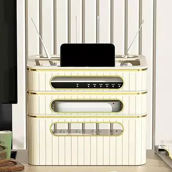 1-4-слойная коробка для скрытия маршрутизатора Wi-Fi, коробка-органайзер для настольного кабеля, коробка-органайзер для маршрутизатора для офисного пола или рабочего стола 1 layer