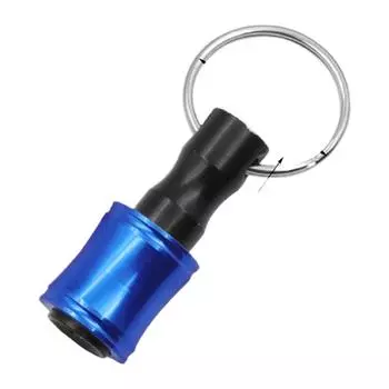 1/4Inch Hex Shank Steel Screwdriver Bit Holder Quick Changes Extension Bar Keychain Drill Bit Socket Adapter Tool Gift синий