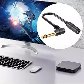 1/4-дюймовый RS стерео разветвительный кабель, 1/4-дюймовый 6,35 мм стерео штекер или 1/4-дюймовый 6,35 мм гнездо позолоченный кабель 10-Single Channel