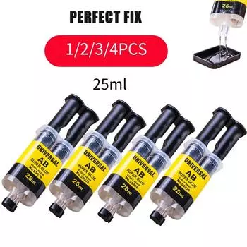 1-4Pcs 25ml Universal Epoxy Resin AB Glue Woodworking Welding Waterproof Repair Long-lasting Reliable Glue Super Liquid Glue