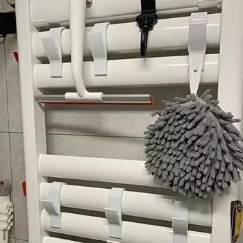 1/4PCS Bathroom Hanger Clips Heated Towel Radiator Rail Hook Holder Multifunction Drying Rack Hook Towel Clothes Storage Hanger
