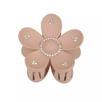 1/4pcs Big Flower Matte Hair Claw Clips Resin Plastic Clamp Hair Clip Crystal Floral Hair Clip Claws Hair Accessories For Women