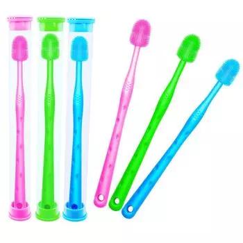 1~4PCS Cat Toothbrush Deep Cleaning Healthy Mouth High Quality Easy To Use Dog Supplies Silicone Toothbrush Remove Blackheads