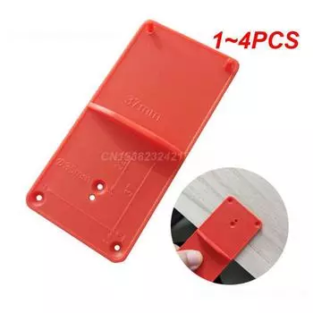 1~4PCS Hole Drilling Guide Targeted Design Size Abs Locating Plates Punch Woodworking Tool Drilling Locating Plate