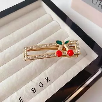 1/4pcs New Cute Cherry Hair Clip, Simple and Versatile for Women s Bangs and Personalized Headwear