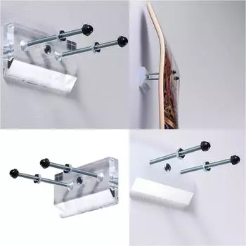 1-4шт настенное крепление для скейтборда, нескользящая стойка для скейтборда, акриловая плавающая стойка для хранения скейтборда в помещении