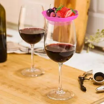 1/4шт силиконовый поднос для вина, бокал для закусок, многоразовый подстаканник для колбасных изделий розы красного