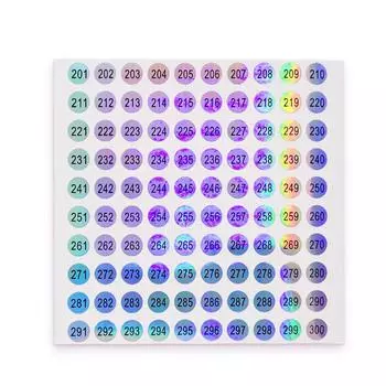 1-500 лазерная наклейка с номером для лака для ногтей, цветные наклейки, инструменты, цифры, советы для маникюра, сделай сам, T6I4 Mix-Color-1-100