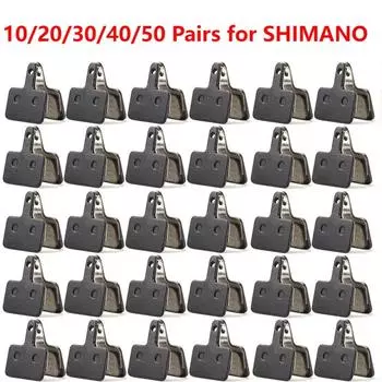 1-50 комплект металлических дисковых тормозных колодок для горного велосипеда MTB для SHIMANO M375 M445 M446 детали велосипеда велосипедные колодки дисковых тормозов из органической смолы