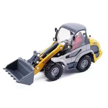 1/50 легкий бульдозер грузовик игрушечная модель литой инженерной машины миниатюрный четырехколесный коллекционный подарок для детей мальчиков малышей жёлтый