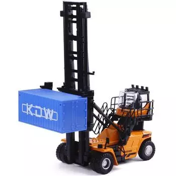 1/50 масштаб литья под давлением модель контейнера-штабелера из сплава, грузовик, транспортные средства, игрушки, подарки 1/50-Size:18*12*15cm синий