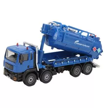 1:50 Sanitation Truck Car Model Alloy Garbage Recycling Water Tanker Model Toy for Kids Gift