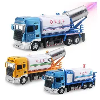 1:50 сплавов разбрызгиватель модель автомобильная инженерия литой металлический грузовик игрушки поливочный автомобиль инженерия транспортные средства игрушки для мальчиков B106