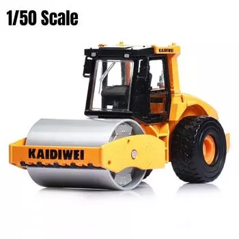 1/50 весы, литые под давлением дорожные катки, детская модель автомобиля, детская модель грузовика, игрушка в подарок 1/50-Size:13.4*7.5*6cm жёлтый