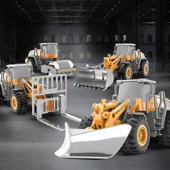 1:55 Инженерная машина Декаль Модель Игрушка Экскаватор Кран Модель Грузовик Самосвал Игрушки для Мальчиков Детский Подарок