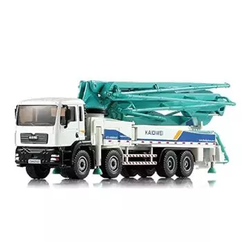 1/55 масштабная модель автомобиля, модель автомобиля из сплава, бетононасос, автомобиль для взрослых, металлические украшения, Рождественский подарок, подарок на Новый год 1/55-Size:23*5*9cm небесно-голубой