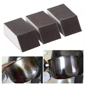1/5/10/15pcs Alumina Emery Sponge Cleaning Brush Remove Stains Rust Bowl Washing Sponge Kitchen Except Rust Pot Cleaning Toolso