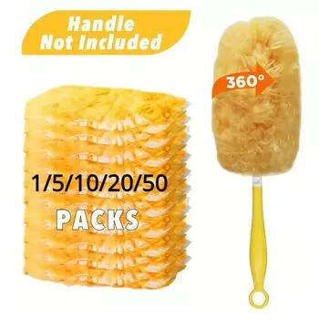 1/5/10/20/50 шт., тряпки для разных поверхностей из микрофибры, сменные тряпки для тряпки, легкое удаление пыли для электроники, аксессуары для чистки 1 PCS жёлтый