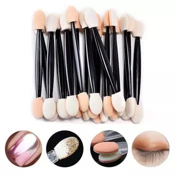 1/5/10/30 шт. кисти для пудры для ногтей, губка, двухсторонний аппликатор, зеркало, хромированный пигмент, легкая губка-карандаш, косметический инструмент для макияжа 1PCS белый