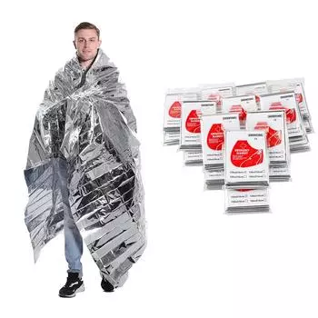 1/5/10 пакетов аварийных одеял, майларовое термоодеяло, одеяла для выживания, сверхмощное туристическое снаряжение, первая помощь 1pc