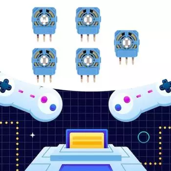 1/5/10 шт. 3D аналоговый джойстик потенциометр исправление дрейфа печатная плата для PS5 сменный подстроечный резистор модуль датчика джойстика A