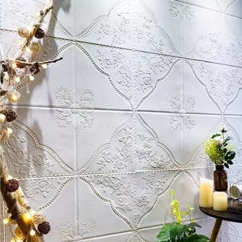 1/5/10 шт. 70*70 см потолочная крыша самоклеящаяся теплая спальня 3d трехмерная стена прикреплена к фоновой стене 1pcs 70*70 белый