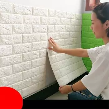 1/5/10 шт. 70*77 см пенопластовые 3d стерео обои против столкновений гибкая упаковка украшения водонепроницаемые обои 1pcs 70*77cm белый