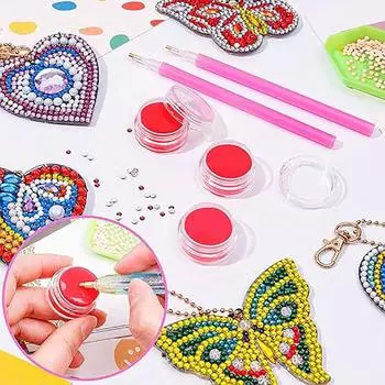 1/5/10 шт. Набор для алмазной художественной росписи воском, клейкая коробка для алмазной художественной росписи, подходит для алмазной 3D-живописи, вышивки, аксессуаров 1pcs