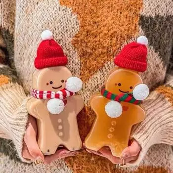 1/5/10 шт., рождественские пластиковые пустые бутылки для сока, мини-шарф, шляпа, аксессуары 1pc