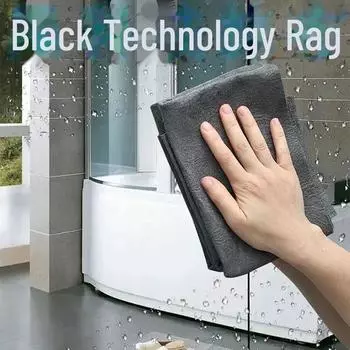 1/5/10 шт. Волшебная салфетка для чистки стекол и зеркал - не оставляет следов, без водяных знаков, бытовая губка для мытья посуды 1PC чёрный