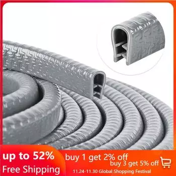 1/5/10M автомобильная дверь противоударной полосы с стальным диском бампер отделка края защитная полоса от царапин уплотнительная защита стиль автомобиля декор