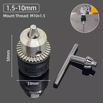 1.5-10мм M101.5 Переходник для сверлильного патрона для угловой шлифмашины 100-го типа, электрической ручной дрели, быстросменного адаптера для электроинструмента