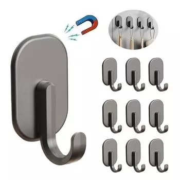 1/5/10PCS Strong Magnetic Hooks Kitchen Key Magnetic Hook Fridge Multi-Purpose Storage Hooks Bathroom Hangers Home Supplies 1pc