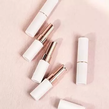 1/5/10Pcs White Round Empty Lipstick Tube Lip Balm Container Lipstick Shell Packaging Cosmetics Refillable A