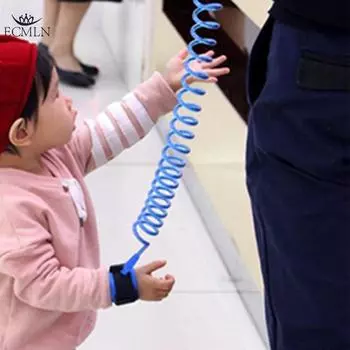 1.5/2.5M Детский ремень безопасности с защитой от потери, ремешок на запястье, детский ремень безопасности с защитой от потери, браслет 1.5M синий