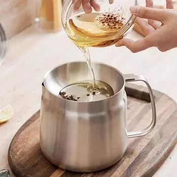 1,5/2 л фильтр для масла для жарки, герметичная бутылка для масла из нержавеющей стали, многофункциональный резервуар для фильтра масла для приготовления картофеля фри