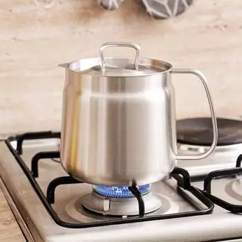 1,5/2 л масляный фильтр из нержавеющей стали, отдельный масляный остаток с сетчатым фильтром, чайник для масляного бака, подходящий для индукционных плит