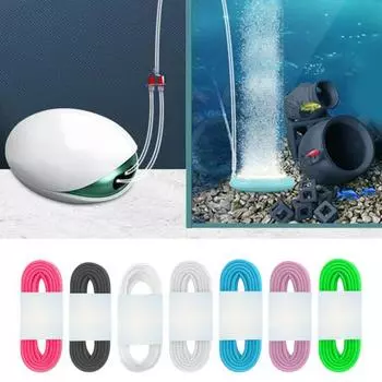 1,5/3,05 м цветной прозрачный гибкий шланг для кислородного насоса с внешним диаметром 6 мм из мягкого ПВХ аквариум A чёрный