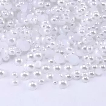 1,5-8 мм искусственный жемчуг маникюрные украшения полукруглые с плоским дном Abs хайлайтер маникюрные жемчужные украшения не выцветают аксессуары 1.5mm (about 10,000 pieces)
