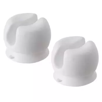 1/5 Аксессуары для ванной комнаты PCS Держатель зубной щетки Присоска Многофункциональный крючок Настенное хранение Ванные комнаты Душ Органайзер Принадлежности 1PC белый